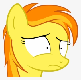 Rainbow Dash Yellow Nose Mammal Vertebrate Head Line - Spitfire Pony Face, HD Png Download, Transparent PNG