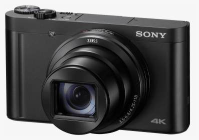 Wx800 Compact High Zoom Camera With 4k Recording, , - Sony Cyber-shot Dsc-w800, HD Png Download, Transparent PNG