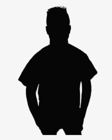 Silhouette Black Boy - Silhouette, HD Png Download, Transparent PNG