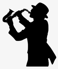 Silhouette At Getdrawings Com Free For Personal - Saxophone Player Clip Art, HD Png Download, Transparent PNG