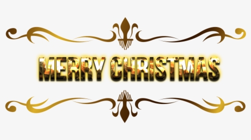 Merry Christmas Word Png Free Download - Merry Christmas Word Transparent, Png Download, Transparent PNG