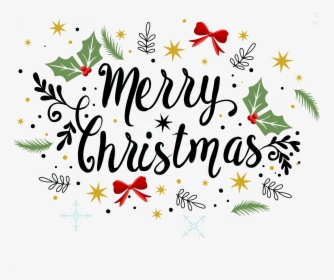 Transparent Merry Christmas Text Png - Merry Christmas Clipart Vintage, Png Download, Transparent PNG