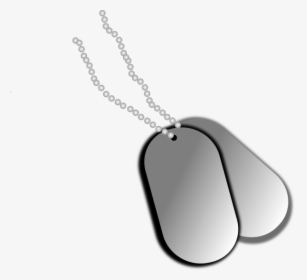 Dog Tags Clip Art At Clker - Military Dog Tags Png, Transparent Png, Transparent PNG