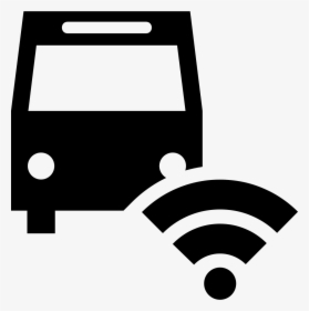 Bus And Wifi Signal Comments - Bus Wifi Icon Png, Transparent Png, Transparent PNG