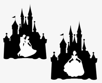 Disney Castle Ideas Clipart Off Print Tapete Transparent - Cinderella Castle Silhouette, HD Png Download, Transparent PNG