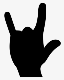Fingers Png Icon Free Download Onlinewebfonts Com - Rock And Roll Hand Silhouette, Transparent Png, Transparent PNG