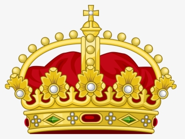 Gold And Red Crown Png Cartoon With Diamonds - Symbol Of Constitutional Monarchy, Transparent Png, Transparent PNG