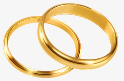 Wedding Rings Png Clip - Gold Wedding Bands Clipart, Transparent Png, Transparent PNG