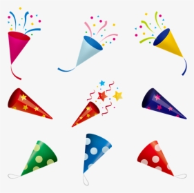 Luftballons, Konfetti, Feier, Geburtstag, Spaß, Bunte - パーティー クラッカー イラスト 素材, HD Png Download, Transparent PNG