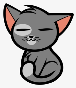 Clipart Transparent Cats Vector Cute Cat - Cute Cat Cartoon Png, Png Download, Transparent PNG
