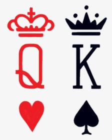 Crown Drawing Png - Queen And King Cards, Transparent Png, Transparent PNG