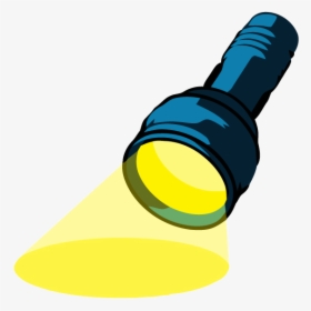 Jpg Black And White Clip Flashlight Light - Flashlight Clipart, HD Png Download, Transparent PNG