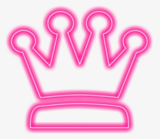 #crown #pink #pinkcrown #queen #king #neon #neoneffect - Transparent Crown Neon Png, Png Download, Transparent PNG