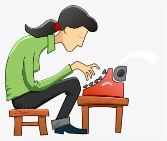 Thank You Emails - Typewriter Cartoon, HD Png Download, Transparent PNG