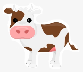 Holstein Friesian Cattle Clip Art Dairy Cattle Portable - Transparent Background Cow Clipart, HD Png Download, Transparent PNG