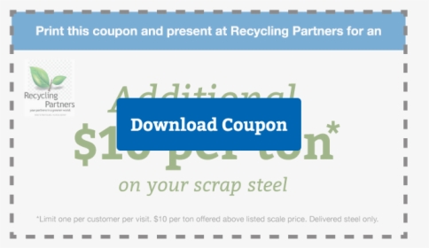Scrap Metal Prices Nashville Coupon - Paper Product, HD Png Download, Transparent PNG