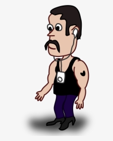 Clipart Music Character - Bad Man Cartoon Transparent, HD Png Download, Transparent PNG