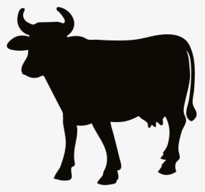 Charolais Cattle Hereford Cattle Silhouette Clip Art - Cow Silhouette Clipart, HD Png Download, Transparent PNG