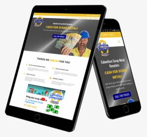 Caboolture Scrap Metal Tablet View - Online Advertising, HD Png Download, Transparent PNG