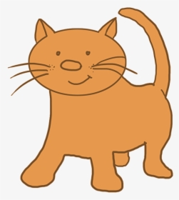 Cartoon Cat Light Brown - Transparent Background Cat Clipart Png, Png Download, Transparent PNG