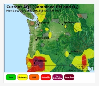 Air Quality Monday Morning Over Oregon - Illustration, HD Png Download, Transparent PNG