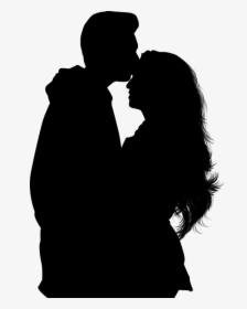 Silhouette, Couple, Romance, Couple Silhouette, Woman - Couple Forehead Kiss Silhouette, HD Png Download, Transparent PNG