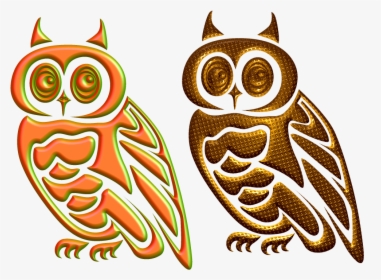 Golden Owl Png, Transparent Png, Transparent PNG