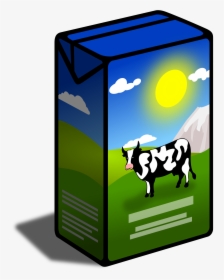 Grass,livestock,cow-goat Family,dairy Art,sheep - Carton Of Milk Clipart, HD Png Download, Transparent PNG