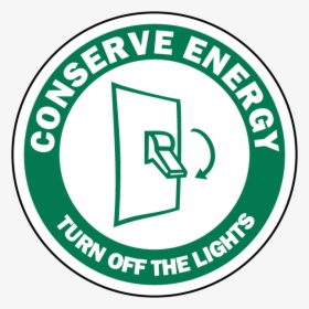 Safetysign - Conserve Energy By Switching Off Lights, HD Png Download, Transparent PNG
