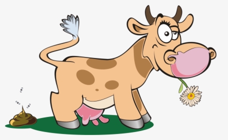 Dairy Cow,wildlife,pack Animal - Cute Animals Animals In Daisies Png, Transparent Png, Transparent PNG