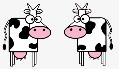 Cute Cow Png Clipart - Cartoon Cows, Transparent Png, Transparent PNG