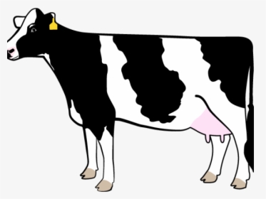 Transparent Cows Clipart - Dairy Cow Silhouette Showing, HD Png Download, Transparent PNG