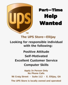 Ups Store Help Wanted, HD Png Download, Transparent PNG