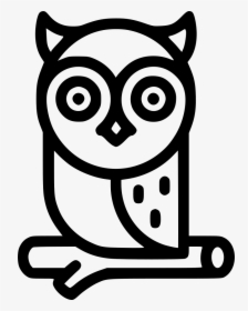 Owl - Owl Icon Png, Transparent Png, Transparent PNG
