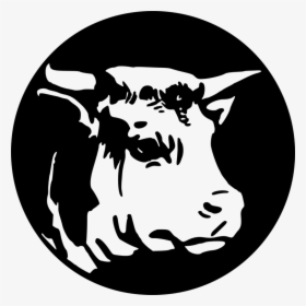 Beef Vector Friesian Cow - Cow Head In Circle, HD Png Download, Transparent PNG
