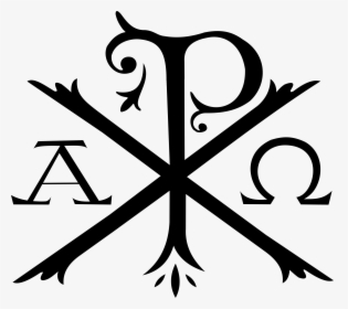 Chi Rho Alpha And Omega Christian Cross Symbol - Chi Rho Png, Transparent Png, Transparent PNG