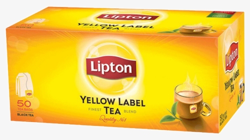 Lipton Tea Yellow Label 50 Tea Bags 100 Gm - Lipton Tea 50 Bags, HD Png Download, Transparent PNG