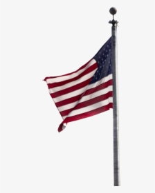 America Flag Png Background - Clear Background American Flag On Pole Png, Transparent Png, Transparent PNG