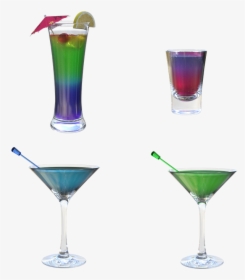 Cocktails, Drinks, Mixed, Glass, Bar, Beverage - Blue Hawaii, HD Png Download, Transparent PNG