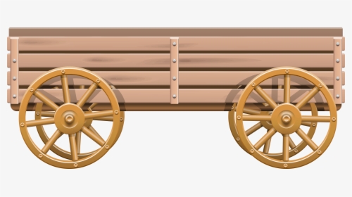 Wooden Cart Png Clip Art - Wooden Wagon Png, Transparent Png, Transparent PNG