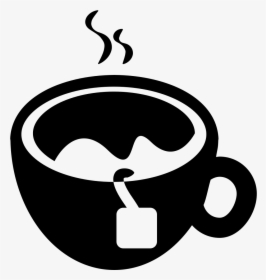 Cup With Tea Bag - Cup Of Tea Icon Png, Transparent Png, Transparent PNG