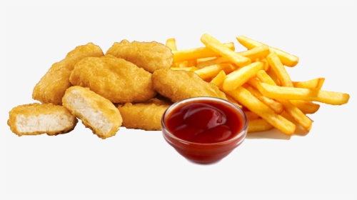 Clip Art Chicken Nuggets In French - Chicken Nuggets Mit Pommes, HD Png Download, Transparent PNG