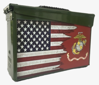 Dual Us Flag Usmc Custom Ammo Can - India And Usa Relationship, HD Png Download, Transparent PNG