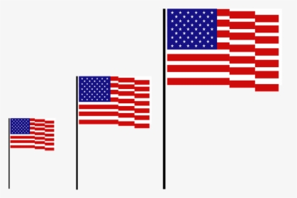 Flag, Usa, American, America, United, Clip, Background - Flag Of The United States, HD Png Download, Transparent PNG