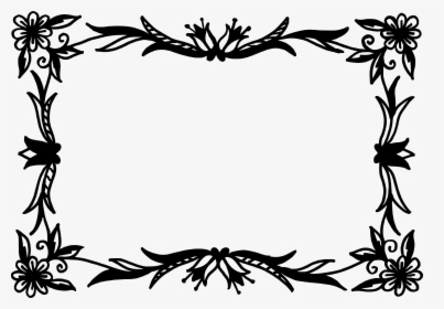 Vector Flower Clipart Black And White, HD Png Download, Transparent PNG