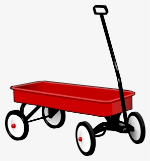 Pull Cart Png Transparent - Red Wagon, Png Download, Transparent PNG