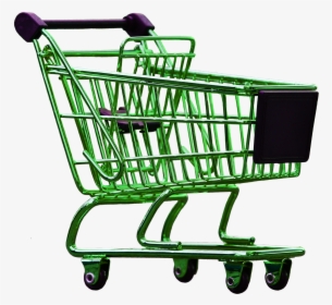 Shopping Cart Png Green, Transparent Png, Transparent PNG