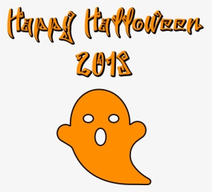 Happy Halloween 2018 Scary Font Ghost - Sezione Oliva, HD Png Download, Transparent PNG