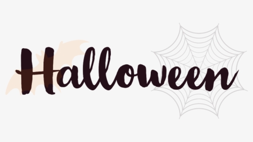 #halloween #text #bat #web - Calligraphy, HD Png Download, Transparent PNG