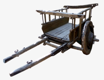 Antique Wooden Cart - Jinrikisha, HD Png Download, Transparent PNG